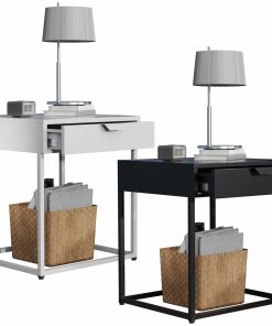 VCM Nachtschrank   Beistelltisch   Nachttisch    Maße ca. H. 50 x B. 43 x T. 41 cm - Flokas S