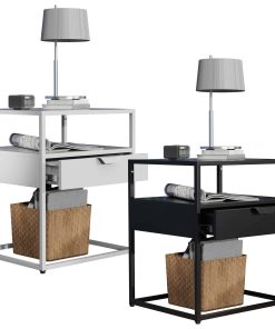 VCM Nachtschrank   Beistelltisch   Nachttisch   Maße ca H. 55 x B. 45 x T. 40 cm - Flokas M