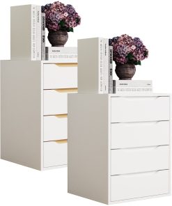 VCM Nachtschrank   Beistelltisch   Nachttisch   Maße ca. H. 61 x B. 46 x T. 42 cm - Malira M