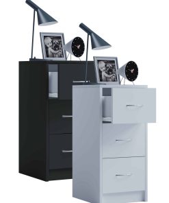 VCM Nachtschrank   Beistelltisch   Nachttisch   Maße ca. H. 65 x B. 33 x T. 35 cm - Boxal Maxi