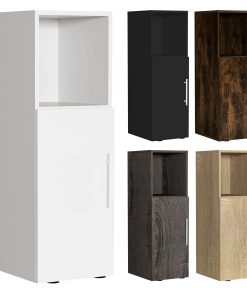 VCM Nachtschrank   Maße ca. H. 90 x B. 30 x T. 35 cm   Beistelltisch mit Drehtühr   Nachttisch - Narila