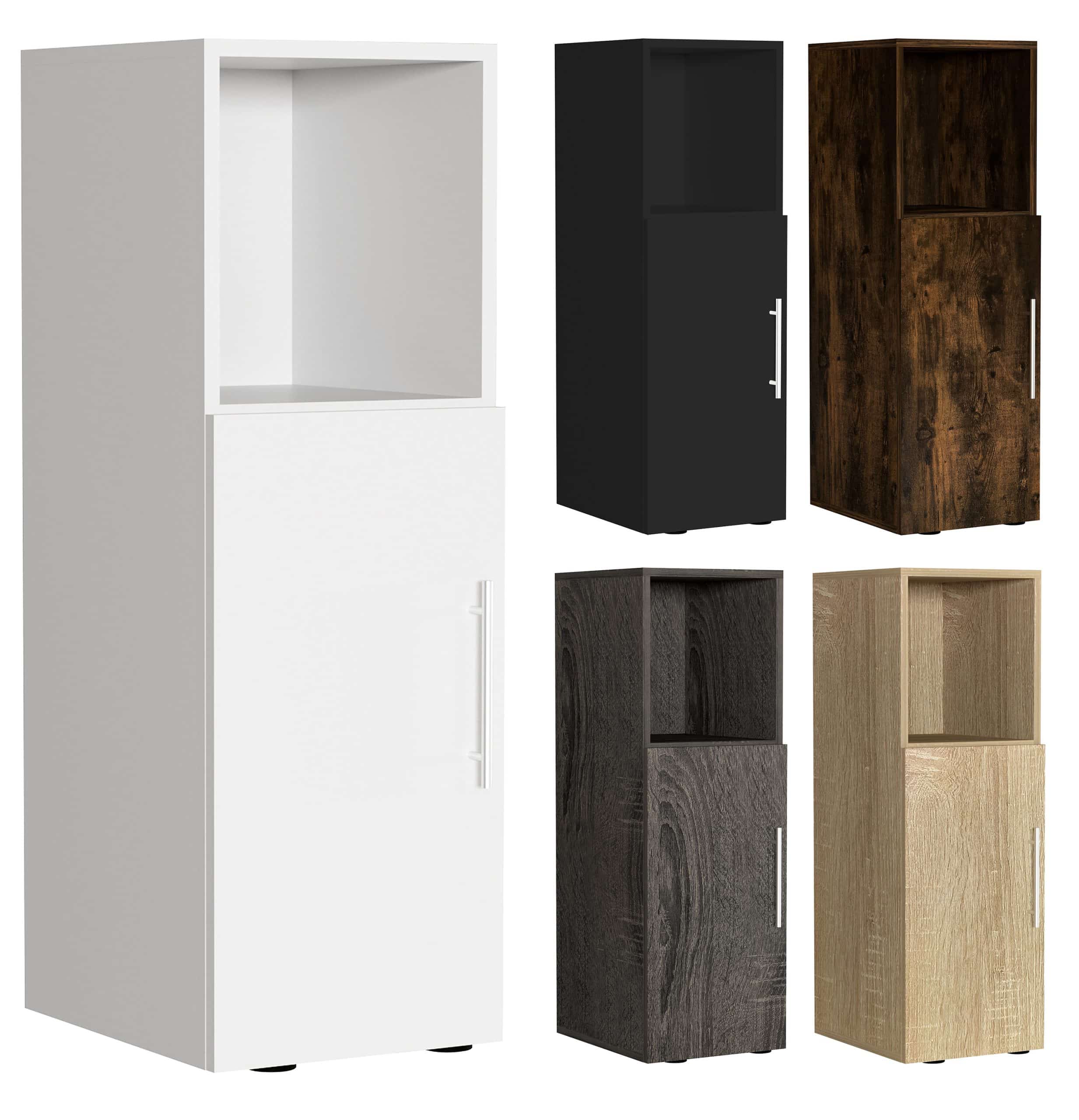 VCM Nachtschrank   Maße ca. H. 90 x B. 30 x T. 35 cm   Beistelltisch mit Drehtühr   Nachttisch - Narila