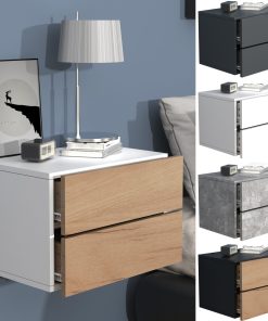 VCM Nachtschrank   Wandschublade   Wandboard   Nachttisch   Maße ca H. 30 x B. 45 x T. 32 cm - Usal L 45 cm