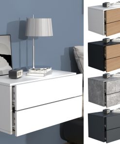 VCM Nachtschrank   Wandschublade   Wandboard   Nachttisch   Maße ca H. 30 x B. 60 x T. 32 cm - Usal L 60 cm
