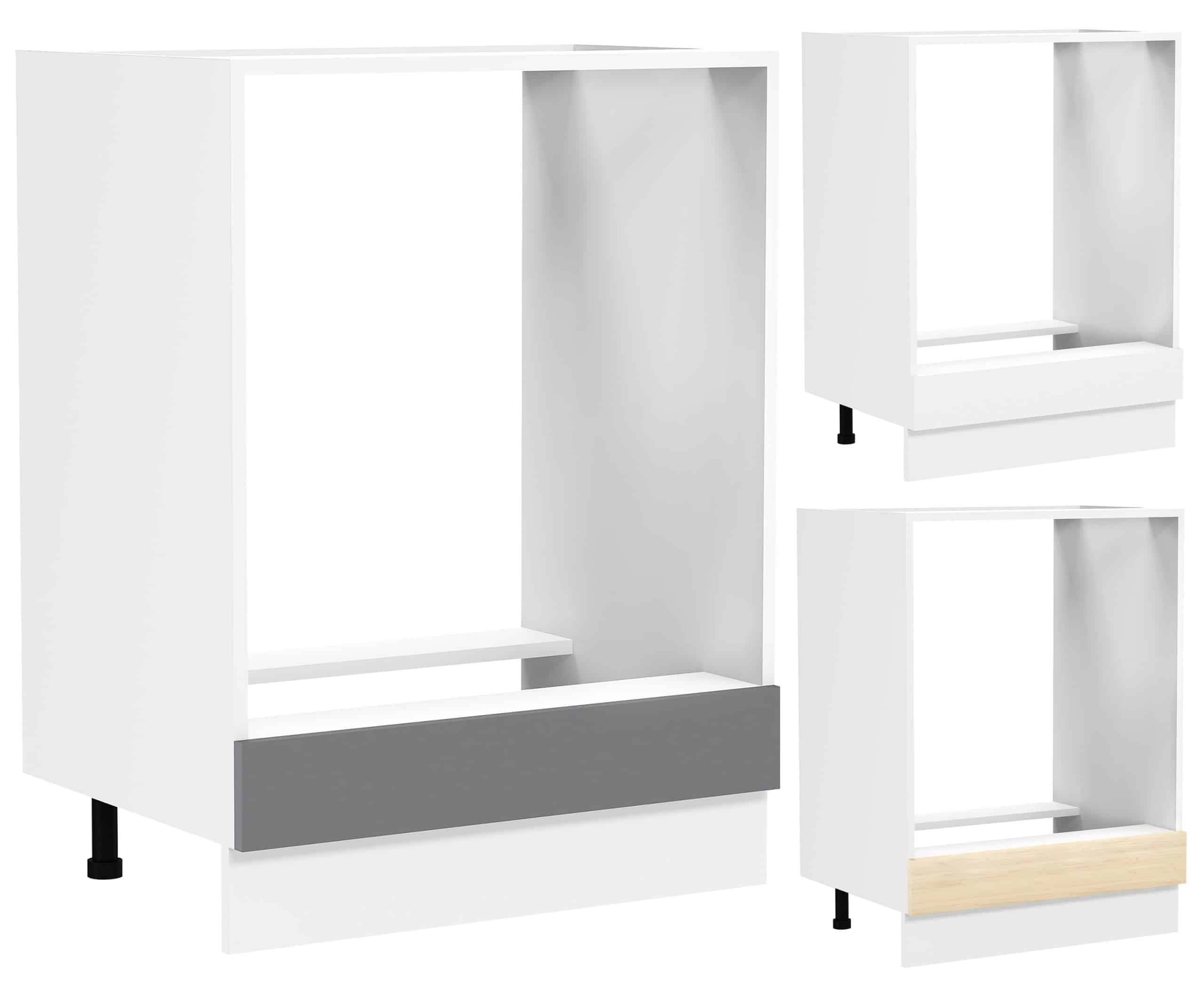 VCM Ofenschrank   Maße ca. H. 82 x B. 60 x. T. 46 cm   Herdumbauschrank   Herdschrank   Backofenschrank - Fasola