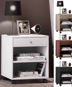 VCM Rollbarer Nachtschrank Rolda