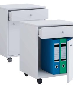 VCM Rollcontainer   Beistellcontainer mit Schublade   Maße ca. H. 54 x B. 45 x T. 38 cm   Bürocontainer - Masola