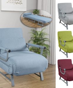 VCM Schlafsessel   Polyester-Stoff   Maße ca. ca. H. 95 x B. 64 x T. 78 cm   Sessel mit Schlaffunktion   Schlafsessel - Kolino