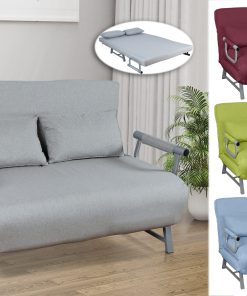 VCM Schlafsofa   Polyester-Stoff   Maße H. 95 x B. 127 x T. 78 cm   Sofa mit Schlaffunktion   Schlafsofa - Kolino