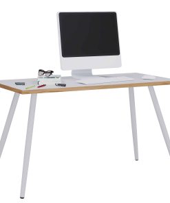 VCM Schreibtisch Computertisch Bürotisch Skandanivischer Retro Look Salia 110x50 cm