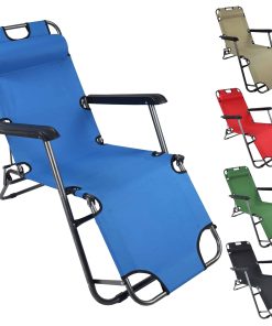 VCM Sonnenliege klappbar   Maße Liegestuhl ca. L. 153 x B. 60 x H. 27 cm   Maße Sitzposition ca. L. 115 x B. 60 x H. 84 cm   leicht und kompakt   Liegestuhl - Maltosa