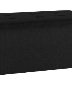 VCM Stoff Sitzbank   Maße ca. H. 38 x B. 76 x T. 38 cm   Kiste für flexiblen Einsatz in allen Wohnräumen   Aufbewahrungsbox   Sitztruhe - Boxas