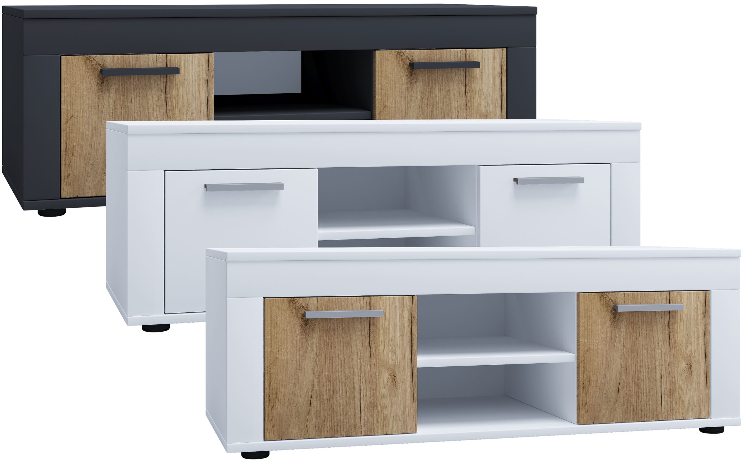 VCM TV Möbel   Lowboard   Fernsehregal   Maße H. 37 x B. 102 x T. 45 cm   Fernseh Möbel – Usilo L