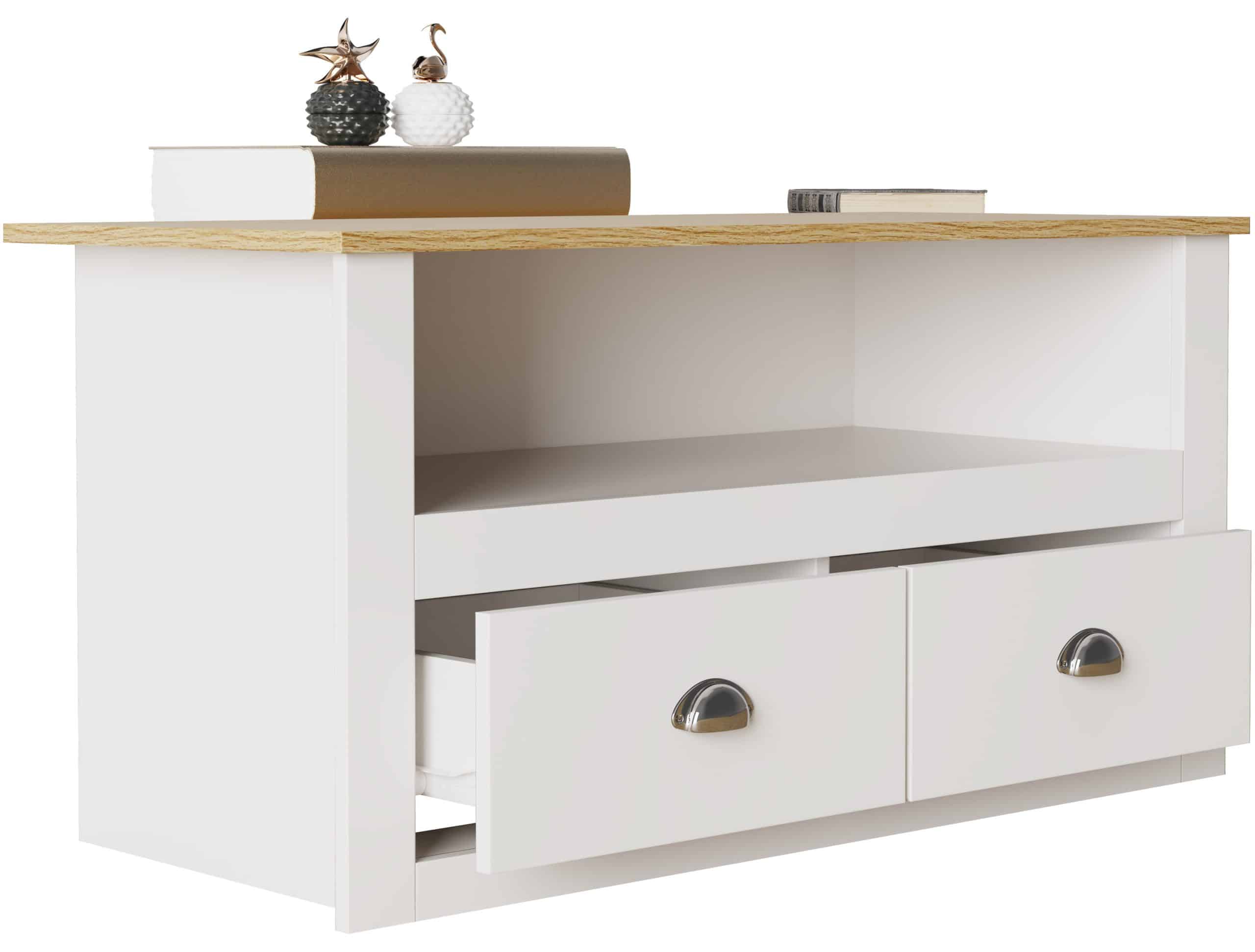 VCM TV Möbel   Lowboard   Fernsehregal mit ausreichend Stauraum   Maße H. 54 x B. 99 x T. 44 cm   Fernseh Möbel – Balusa