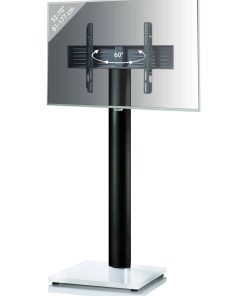VCM TV Standfuß 32-70 Zoll   VESA max. 600x400 bis 30 kg   Fernseh Ständer aus Alu   TV Bodenständer Maße ca. H. 174 x B. 68 x T. 54 cm   Fernsehstand Onu