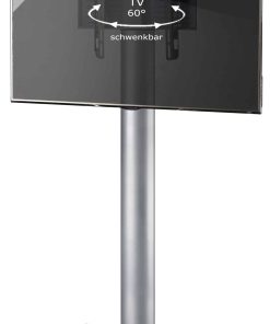 VCM TV Standfuß 32-70 Zoll   VESA max. 600x400 bis 30 kg   Fernseh Ständer aus Alu   TV Ständer Maße ca. H. 174 x B. 68 x T. 54 cm   Fernsehstand Onu