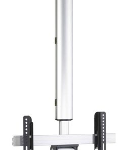 VCM Universal TV Deckenhalterung   26-40 Zoll bis 55 kg   bis VESA bis 400x300   höhverstelbar 74-130 cm   TV Halterung 360 Grad schwenkbar drehbar und 15 Grad neigbar   Fernseher Halter - CM3