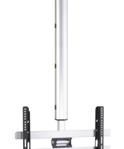 VCM Universal TV Deckenhalterung   42-65 Zoll bis 50 kg   bis VESA bis 600x400   höhverstelbar 127-238 cm   TV Halterung 360 Grad schwenkbar drehbar und 15 Grad neigbar   Fernseher Halter – CM4