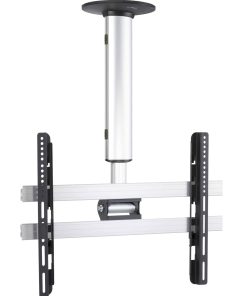 VCM Universal TV Deckenhalterung   42-65 Zoll bis 60 kg   bis VESA bis 600x400   höhverstelbar 50-84 cm   TV Halterung 360 Grad schwenkbar drehbar und 15 Grad neigbar   Fernseher Halter – CM4