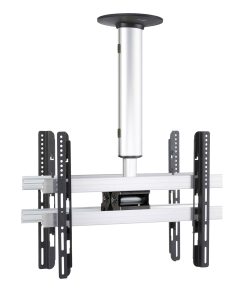 VCM Universal TV Deckenhalterung für 2x TVs   42-65 Zoll bis 60 kg   bis VESA bis 600x400   höhverstelbar 50-84 cm   TV Halterung 360 Grad schwenkbar drehbar und 15 Grad neigbar   Fernseher Halter – CM4