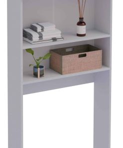 VCM Waschmaschinenschrank   Praktischer Überbauschrank mit viel Stauraum   Maße ca. B. 70 x H. 182 x T. 21 cm   Waschmaschinenregal für Bad und Waschküche   Waschmaschinenüberbauschrank- Goralo