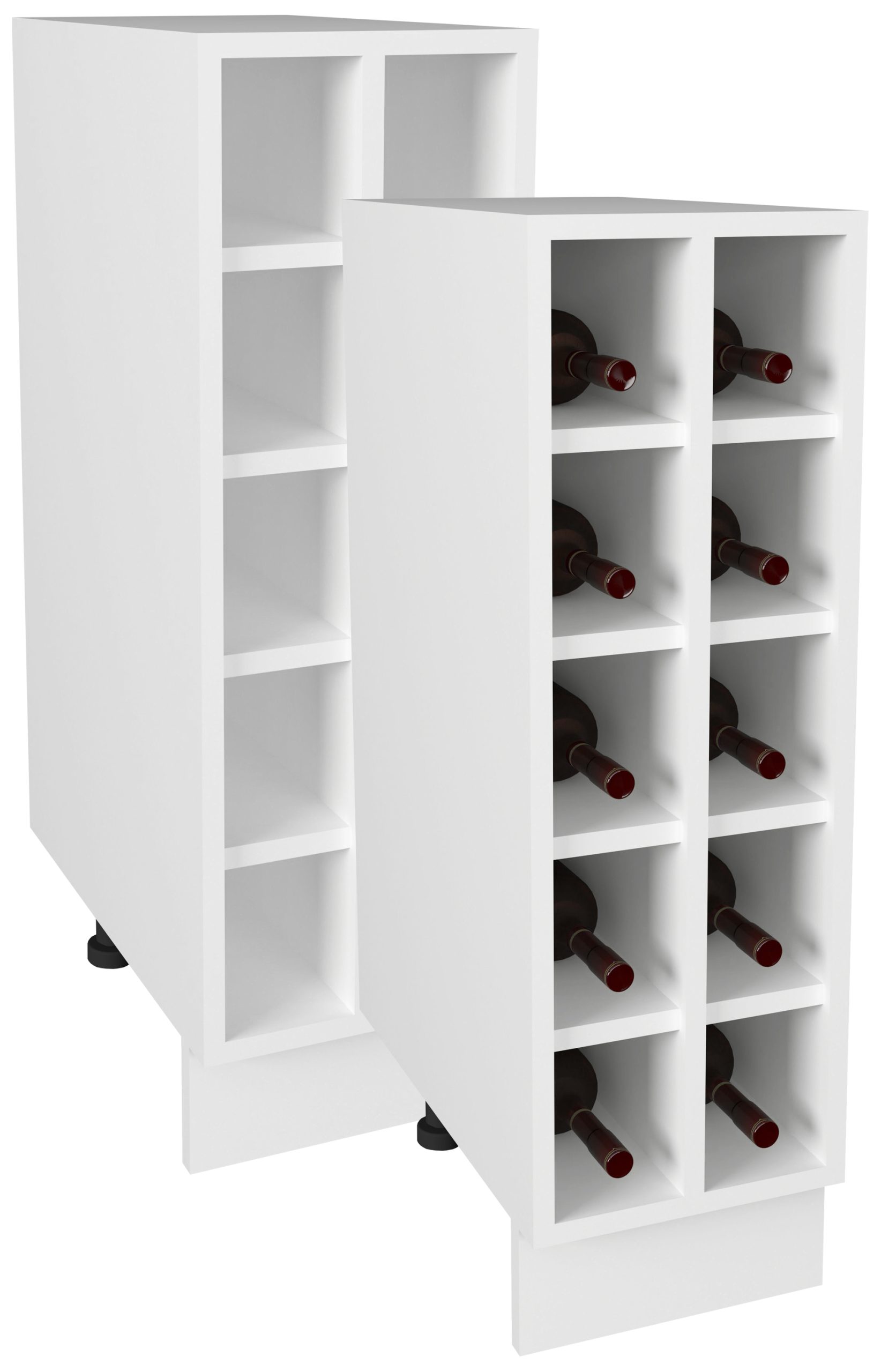 VCM Weinregal   Maße ca. H. 82 x B. 25 x T. 44 cm   Küchenregal für Flaschen   Regal - Esilo