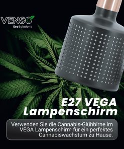 Venso EcoSolutions VEGA E27 Lampenschirm Schwarz
