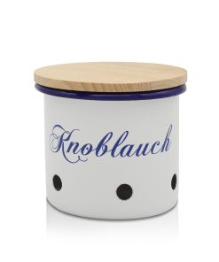 Vorratsdose Husum mit Schriftzug Knoblauch