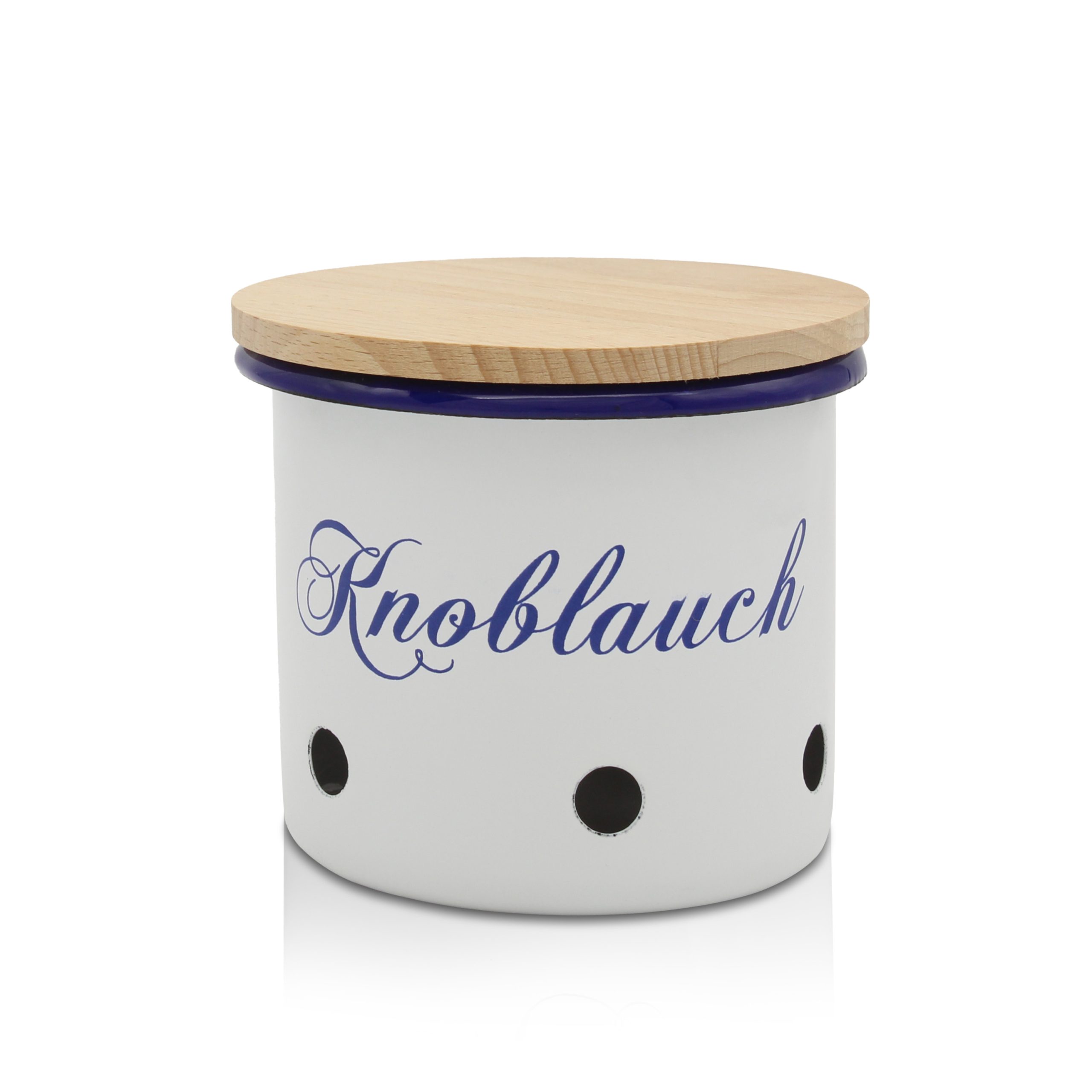 Vorratsdose Husum mit Schriftzug Knoblauch