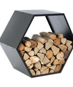 Westmann Stahl Kaminholzregal Biene   Schwarz