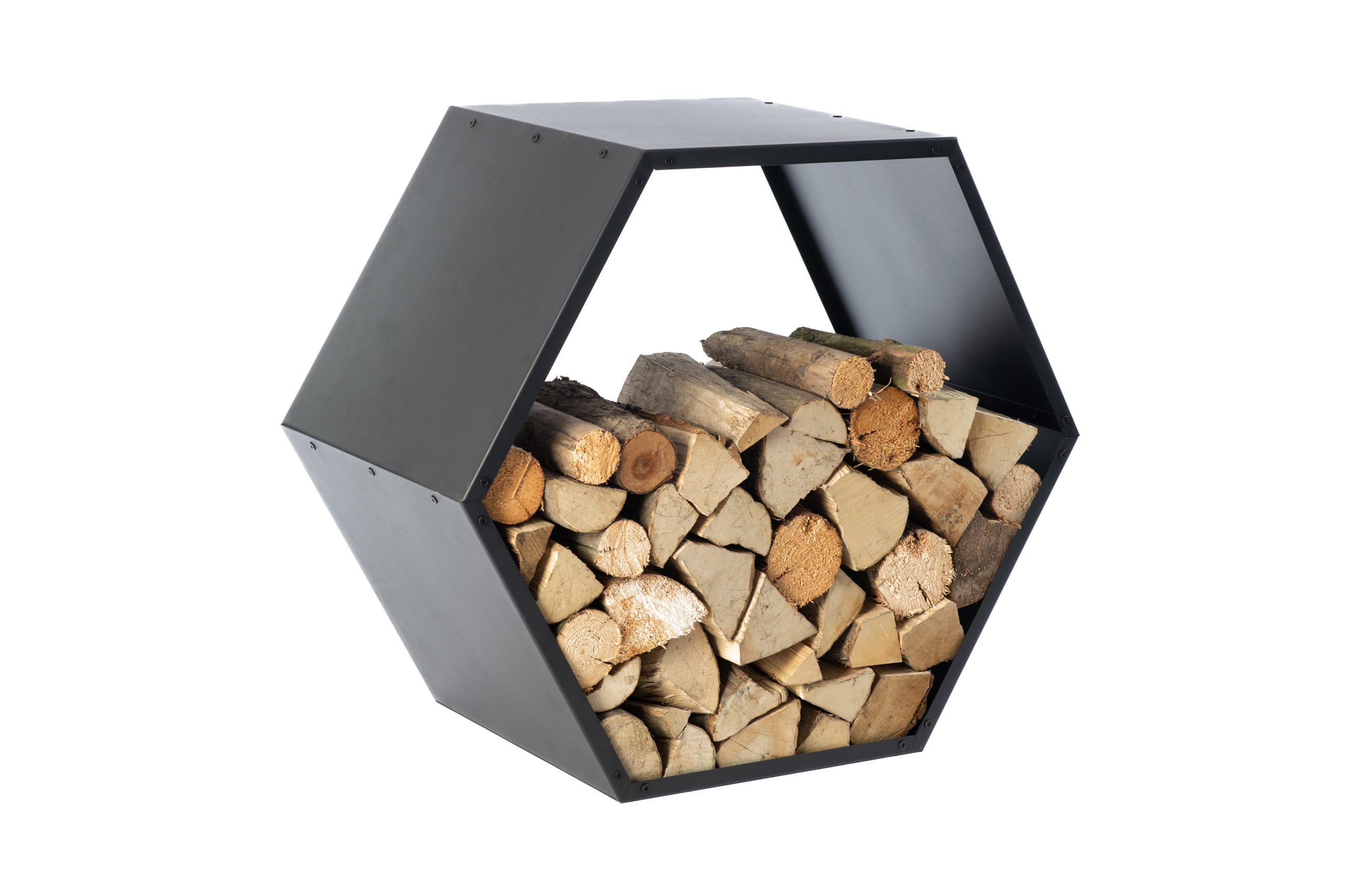 Westmann Stahl Kaminholzregal Biene   Schwarz