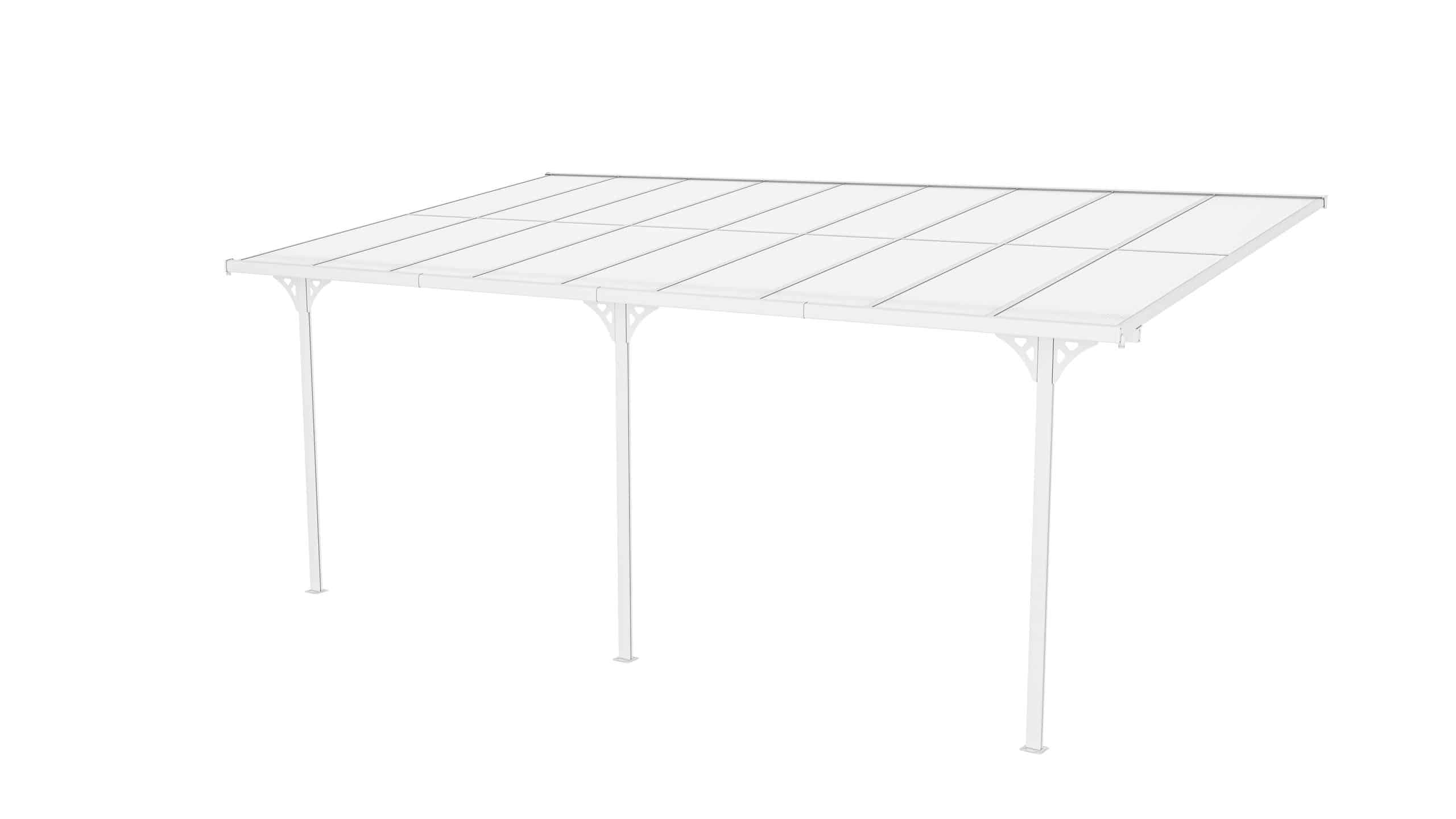 Westmann Terrassenüberdachung Bruce 556 - Weiß