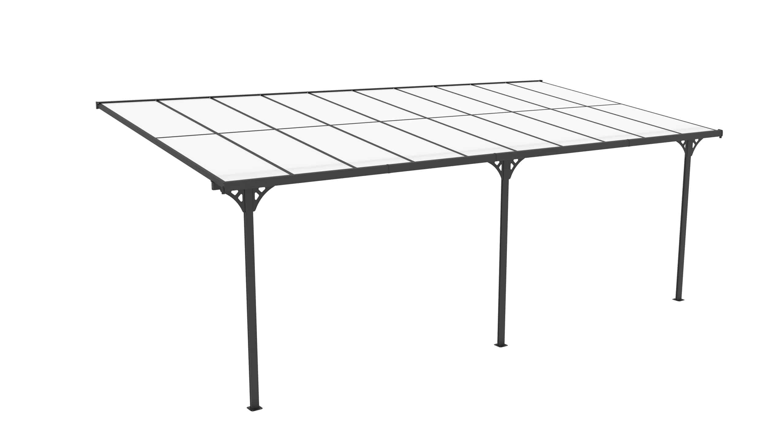 Westmann Terrassenüberdachung Bruce 617 - Schwarz