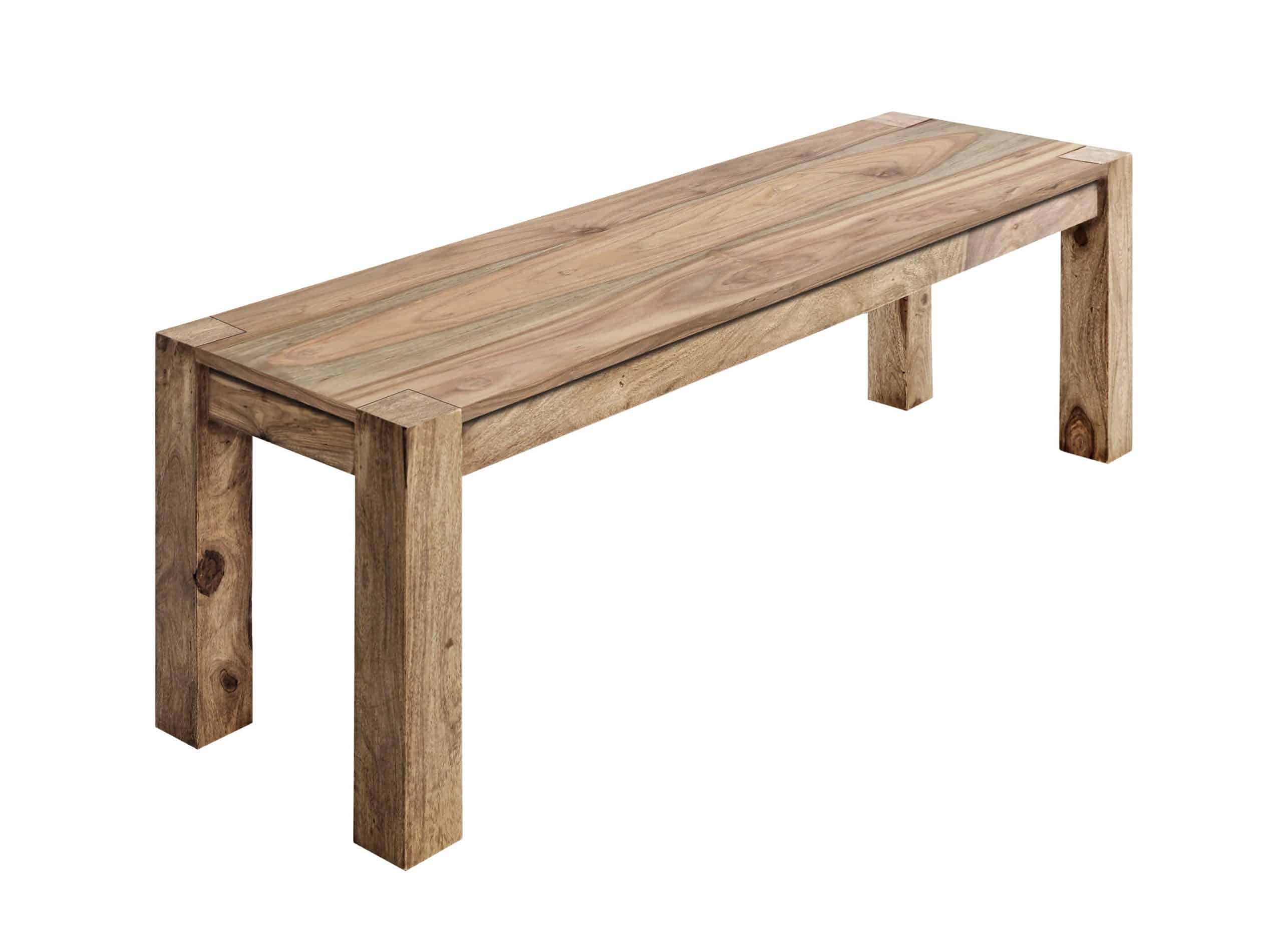Wolf Möbel Bank Sheesham Handmade Holz Massivholz Sitzbank Esszimmer Holzbank