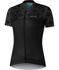 W's SAGAMI Short Sleeve Zip Jersey Black