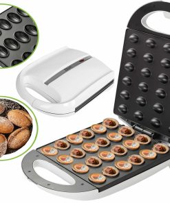 Zilan Elektrischer Nussbäcker Oresckis Nut Maker Antihaftbeschichtung 1400 Watt weiß