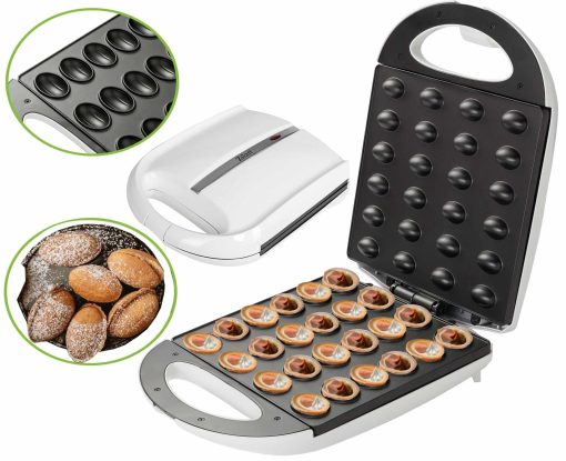 Zilan Elektrischer Nussbäcker Oresckis Nut Maker Antihaftbeschichtung 1400 Watt weiß