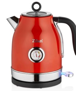 Zilan Retro Wasserkocher 1.7L Edelstahl Retro Design 2000W