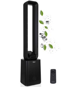 Zilan Turmventilator m. Fernbedienung 12 Stufen Timer LED-Display schwarz