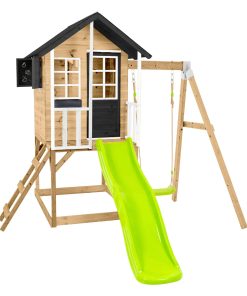 Zwerkules Spielhaus Holli 2   inkl. Rutsche & Schaukel   352x280x224cm