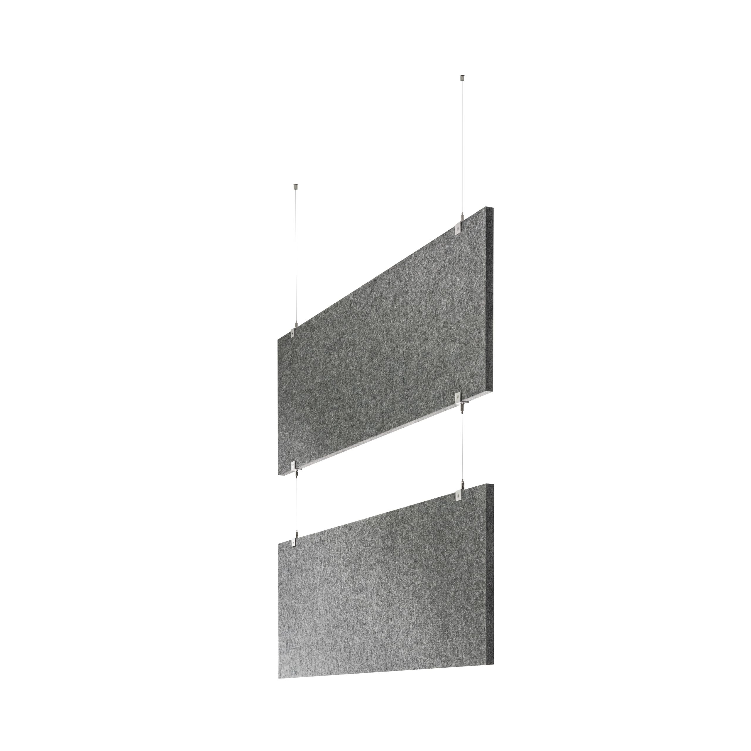 baffel multiple-Set - Deckenträger - 2-fach Farbe: grau