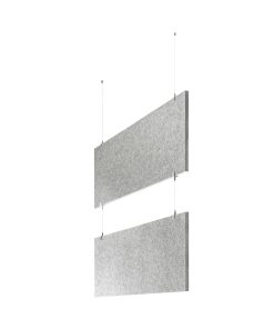 baffel multiple-Set - Deckenträger - 2-fach Farbe: lichtgrau