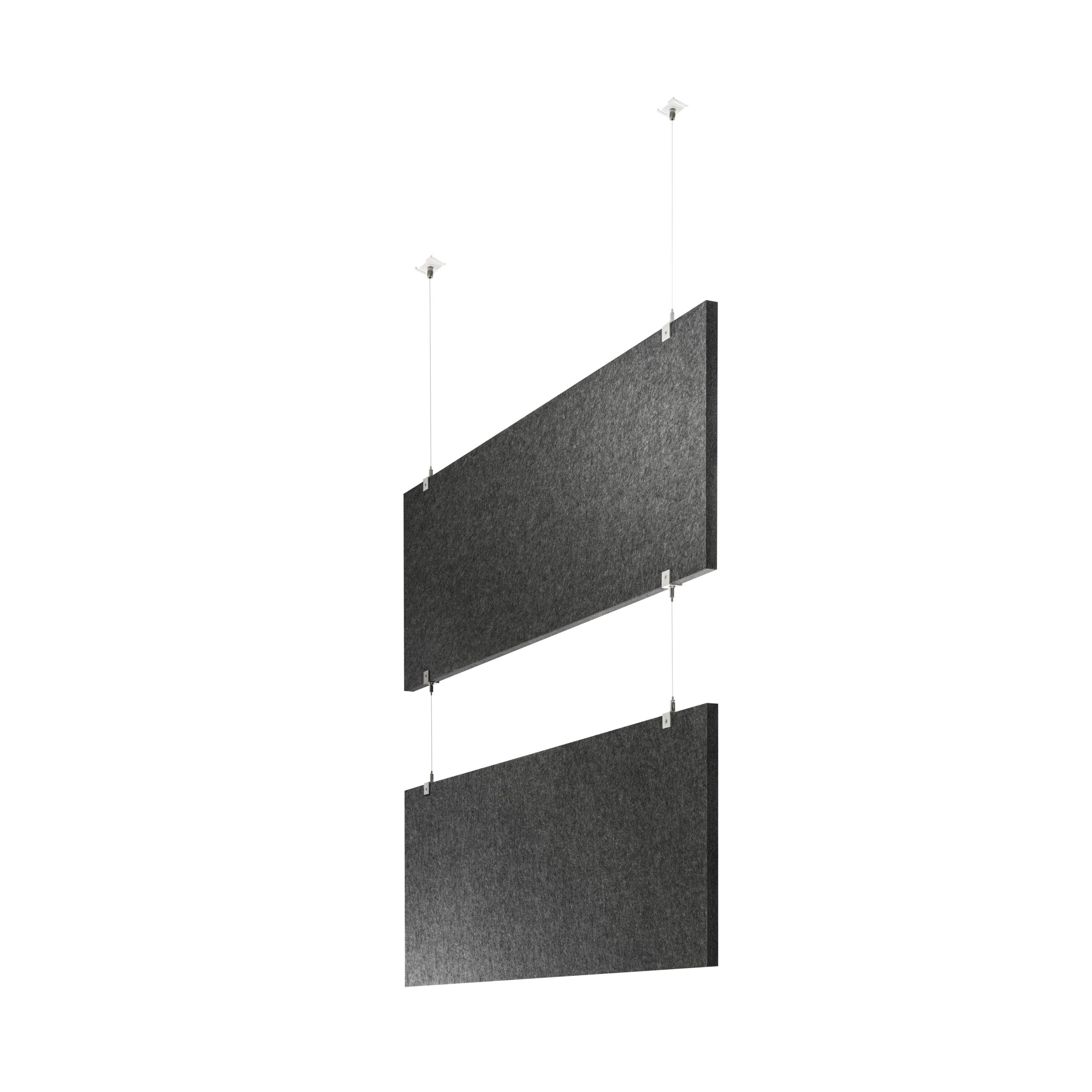 baffel multiple-Set - Deckenträger Odenwald - 2-fach Farbe: anthrazit