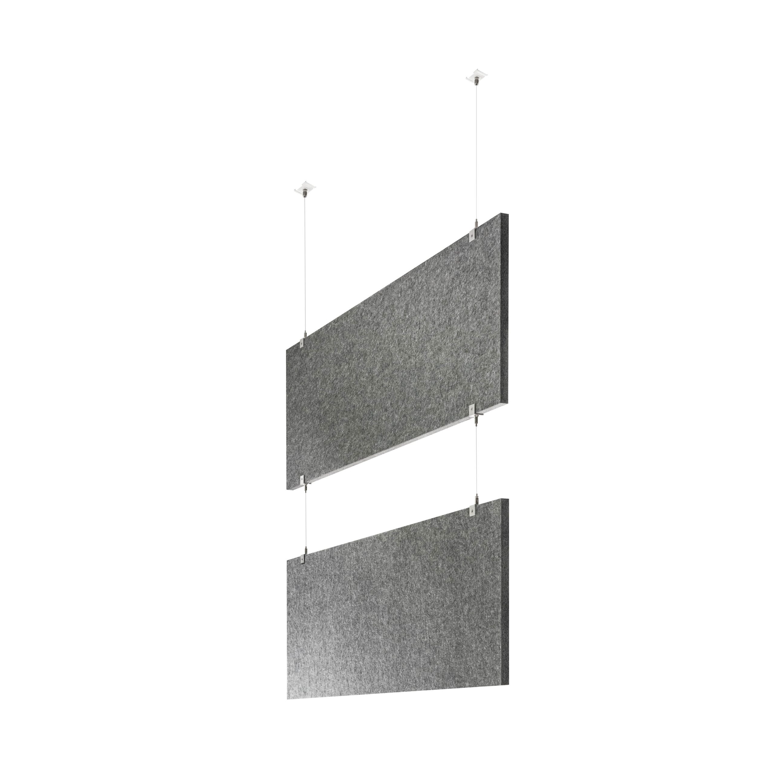 baffel multiple-Set - Deckenträger Odenwald - 3-fach Farbe: grau