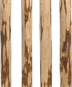dobar 4x Holzpfosten für Staketen Zaun