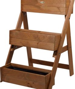 dobar Dreistufige Pflanztreppe aus Holz