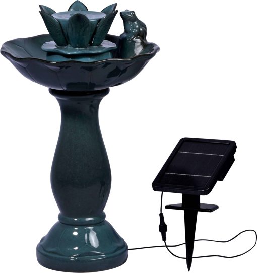dobar Gartenbrunnen „Helena“ mit Solar-Panel Wasserspiel Brunnen