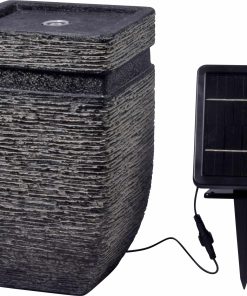 dobar Gartenbrunnen „Hera“ mit Solar-Panel Wasserspiel
