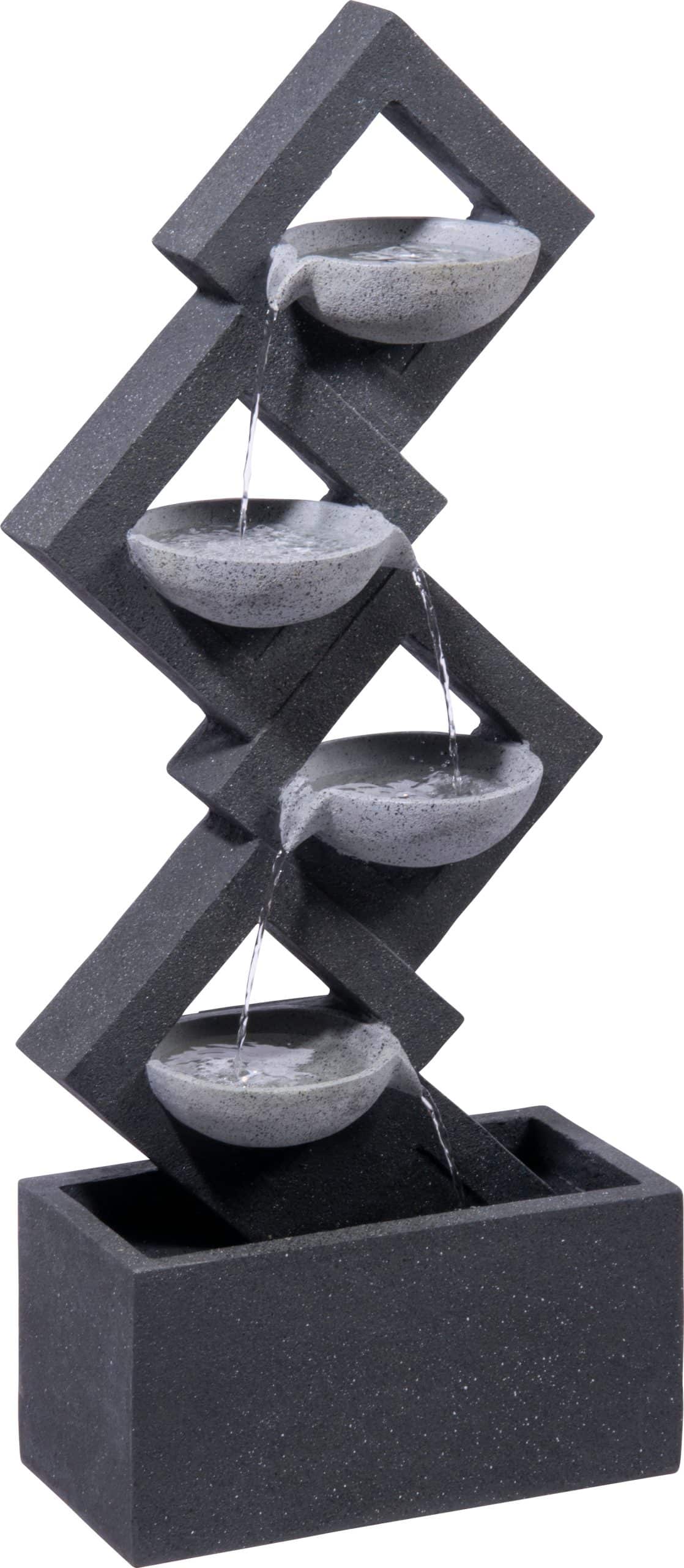 dobar Großer Design-Gartenbrunnen mit 4 Wasserschalen
