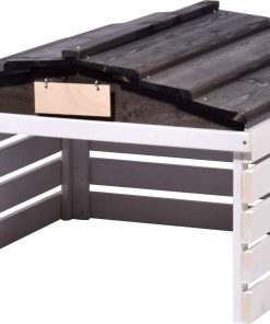 dobar Mährobotergarage weiß/schwarz